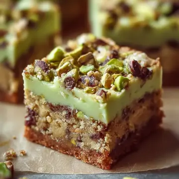 Pistachio Dream Cookie Bars: Chewy Bliss for Every Sweet Tooth