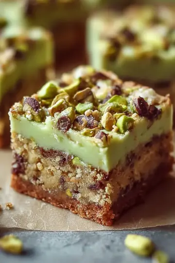 Pistachio Dream Cookie Bars: Chewy Bliss for Every Sweet Tooth