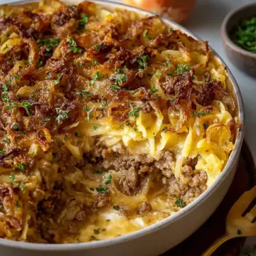 Family French Onion Hamburger Casserole