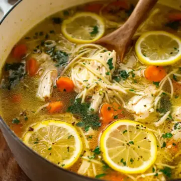 Best Chicken Noodle Soup with Lemon