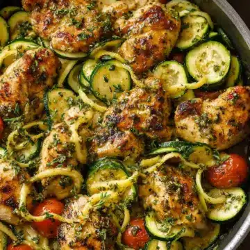 Herb Lemon Chicken Zucchini Skillet That Bursts with Fresh Flavor