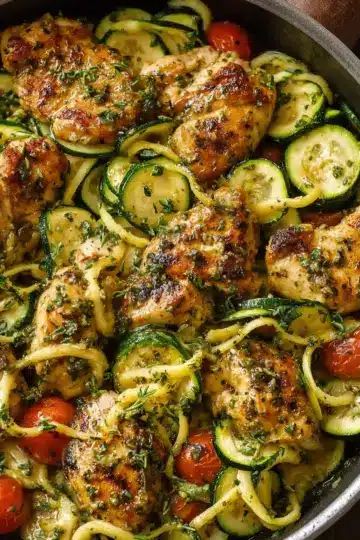 Herb Lemon Chicken Zucchini Skillet That Bursts with Fresh Flavor