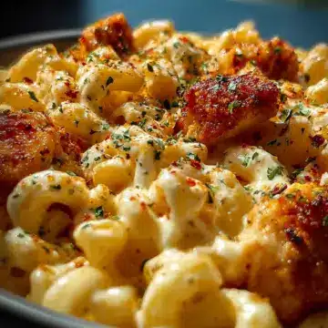 Creamy Honey Pepper Chicken Mac and Cheese Recipe Delight