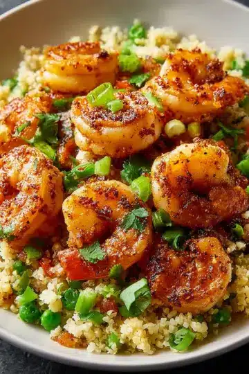 Savory Cajun Shrimp & Cauliflower Rice in Just 17 Minutes Recipe