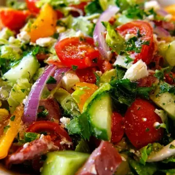 The Best Chopped Garden Salad