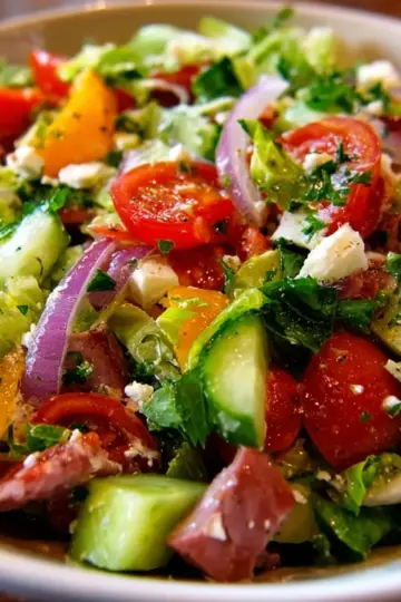 The Best Chopped Garden Salad