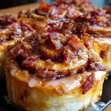 Bacon Maple Cinnamon Rolls