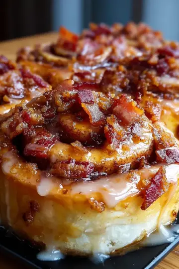 Bacon Maple Cinnamon Rolls