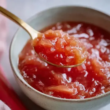 Simple Honey Rhubarb Compote
