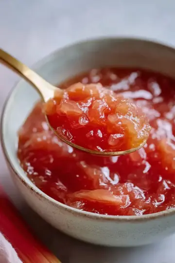 Simple Honey Rhubarb Compote