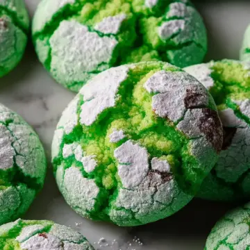 St. Patrick’s Day Crinkle Cookies Recipe