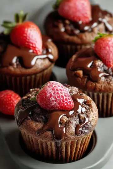 Irresistible Chocolate Covered Strawberry Muffins You’ll Love