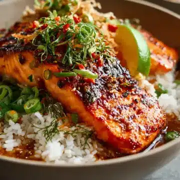 Crispy Garlic Butter Salmon Rice Bowl You’ll Love in 30 Minutes