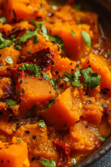 Indian Braised Butternut Recipe