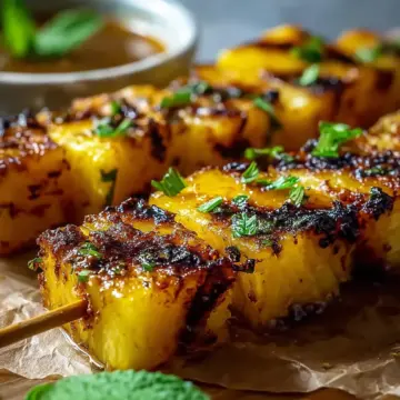 Mouthwatering Grilled Pineapple Skewers