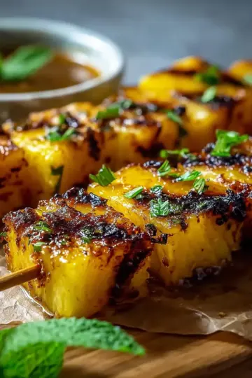 Mouthwatering Grilled Pineapple Skewers