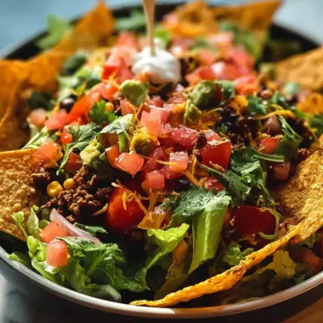 Crispy Tortilla Chip Taco Salad