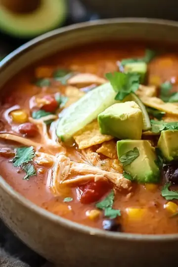 Crockpot Chicken Tortilla Soup: Cozy Comfort in Every Spoonful