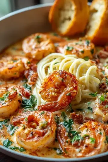 Creamy Tuscan Shrimp Recipe: Easy Creamy Garlic Shrimp Delight