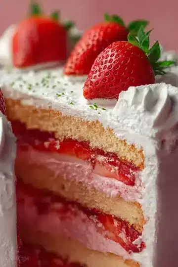 Strawberry Cream Cake