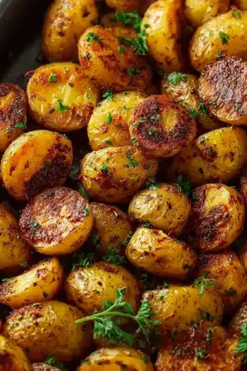 Crispy Grilled Baby Potatoes