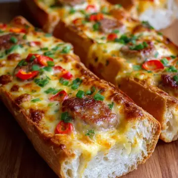Cheesy Pepper Stuffed Baguette Recipe That Will Upgrade Your Breakfast