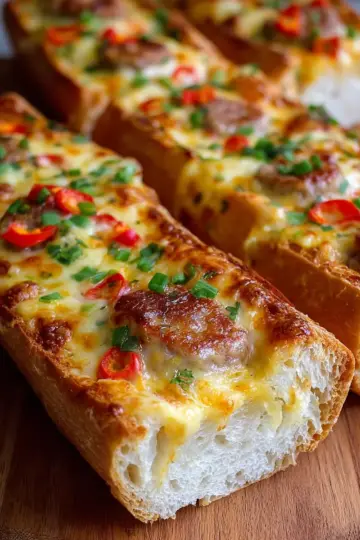 Cheesy Pepper Stuffed Baguette Recipe That Will Upgrade Your Breakfast