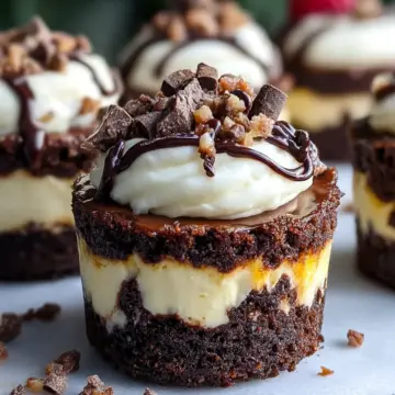 Savoring Loaded Brownie Cheesecake Cups for Sweet Moments