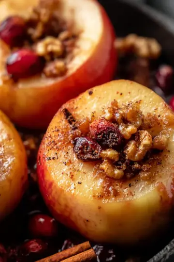 Smoked Apples with Cranberries, Walnuts, and Fall Spices Recipe