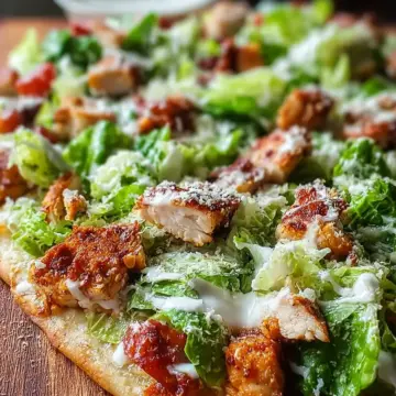 High Protein Chicken Caesar Salad Pizza: An Incredible 7-Step Recipe