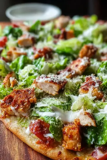 High Protein Chicken Caesar Salad Pizza: An Incredible 7-Step Recipe