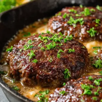 Oven Baked Hamburger Steaks