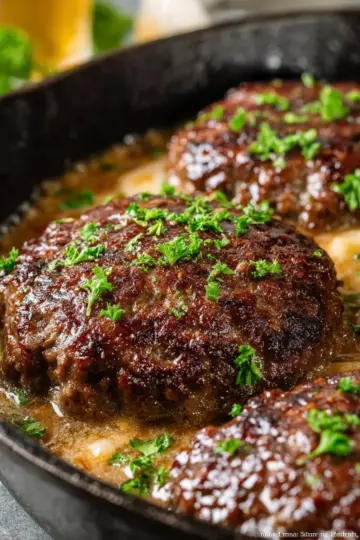 Oven Baked Hamburger Steaks